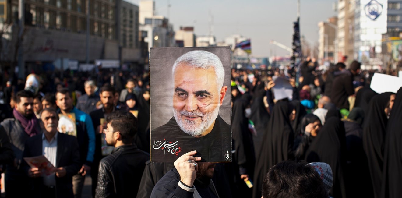 The funeral of Qassem Suleimani, January 7, 2020.
