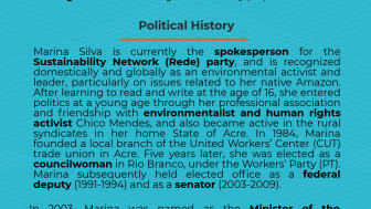 Marina Silva - Candidate Bio