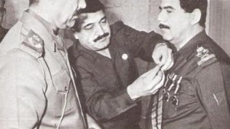 Saddam Hussein and brother-in-law Adnan Khairallah