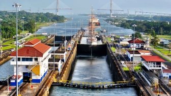 View of the Panama Canal