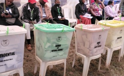 Observers in Kasarani Constituency during the General Election to elect the president, MPs, Senators, ward representatives and governors