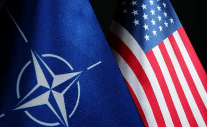 NATO and US flags