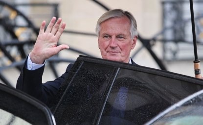 Michel Barnier Waving