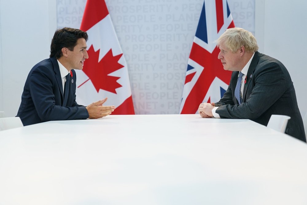 PM Trudeau and PM Johnson 
