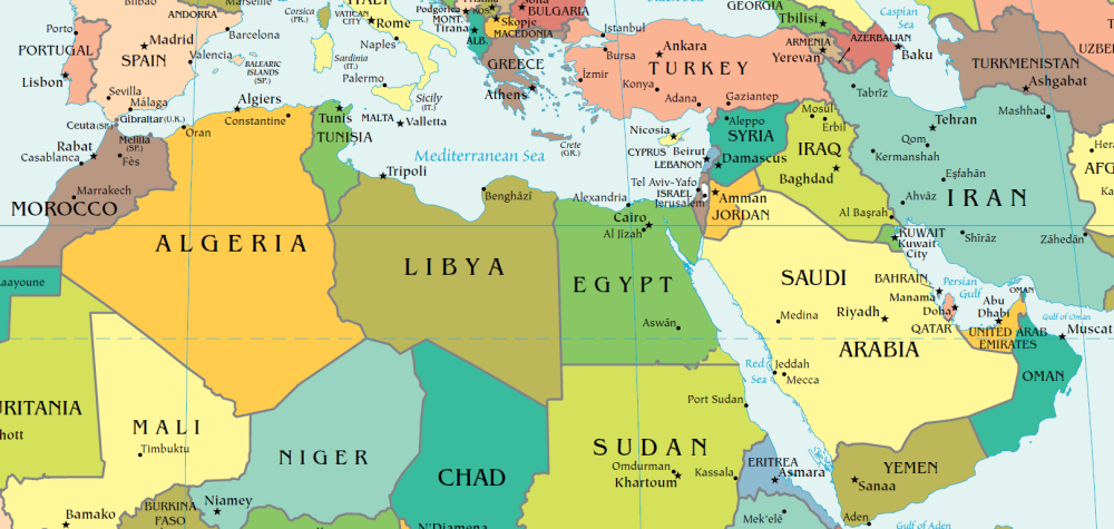 MENA map