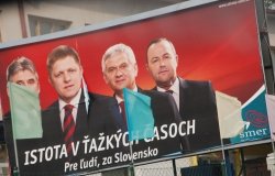 Election Poster, Smer Party in Slovakia 