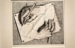Escher Drawing of hands 