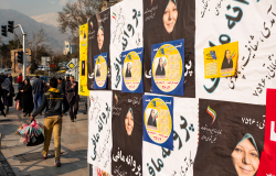 Iran election posters