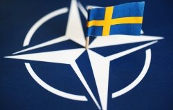 Swedish and NATO Flags